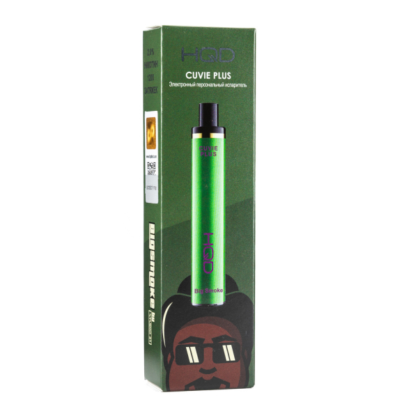 Одноразовая электронная сигарета HQD Cuvie Plus Big smoke 1200 затяжек в Новом Уренгое