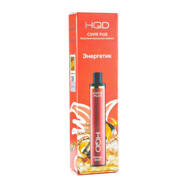 Одноразовая электронная сигарета HQD Cuvie Plus Energy Drink (Энергетик) 1200 затяжек в Новом Уренгое