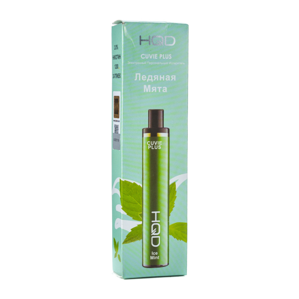 Одноразовая электронная сигарета HQD Cuvie Plus Ice Mint (Ледяная Мята) 1200 затяжек в Новом Уренгое
