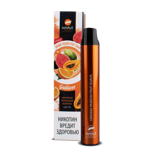 inHale Guliver Hard Orange Passion Fruit Guava (Апельсин Маракуйя Гуава) 1500 затяжек в Новом Уренгое