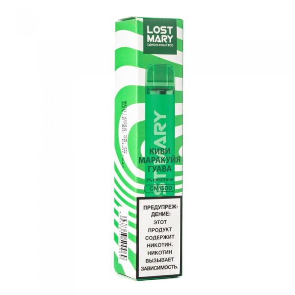 Lost Mary Kiwi Passion Fruit Guava Киви Маракуйя Гуава, 1500 тяг в Новом Уренгое