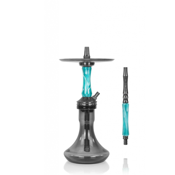 Кальян Ocean Hookah Kaif Small 2 (черный,бирюзовый, 53 см) в Новом Уренгое