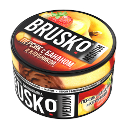 Смесь Brusko Персик с бананом и клубникой 250 гр