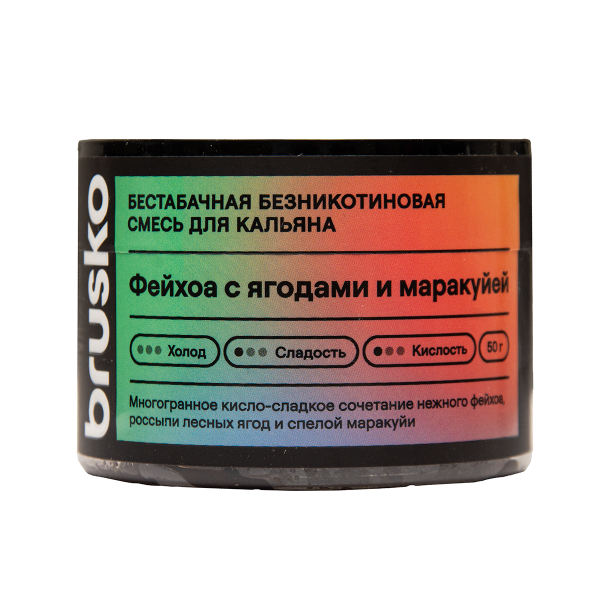 Бестабачная смесь Brusko Фейхоа С   Ягодами И Маракуйей 50 грамм в Новом Уренгое