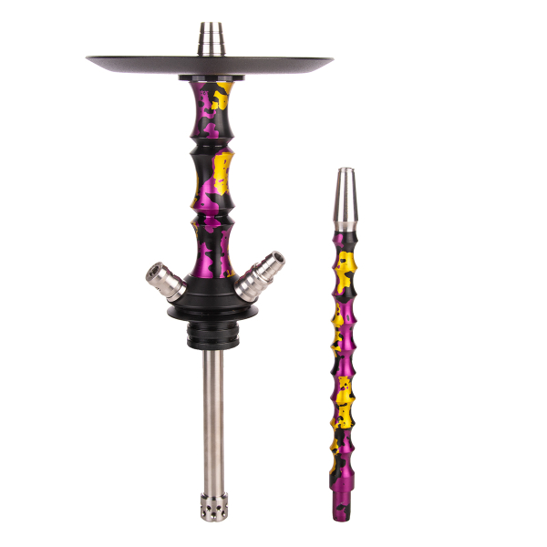 Кальян Mamay Customs Asian Micro Special Anod Пурпурно Золотой Камуфляж в Новом Уренгое