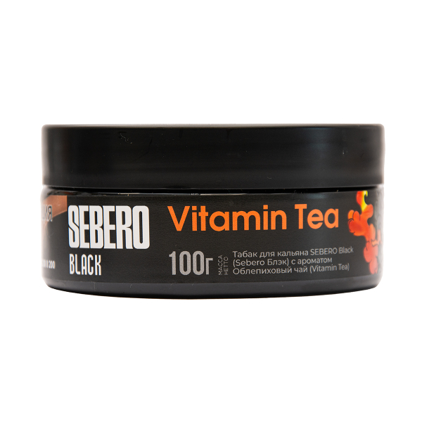 Табак Sebero Black Vitamin Tea Облепиховый Чай 100 грамм в Новом Уренгое