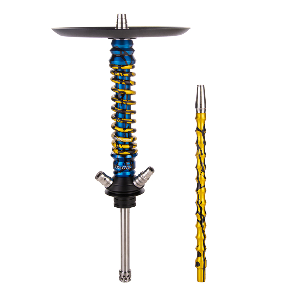 Кальян Mamay Customs Coilover Mini   Синий Сплеш Золотой Сплеш в Новом Уренгое