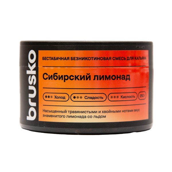 Бестабачная смесь Brusko Сибирский Лимонад 250 грамм в Новом Уренгое