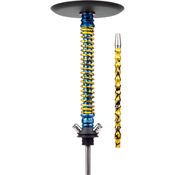 Кальян Mamay Customs Coilover Big Anod Special Blue Splash Gold в Новом Уренгое