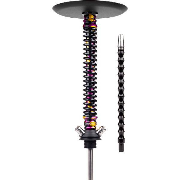 Кальян Mamay Customs Coilover Big Anod Special Purple Gold Camo Черный Глянец в Новом Уренгое