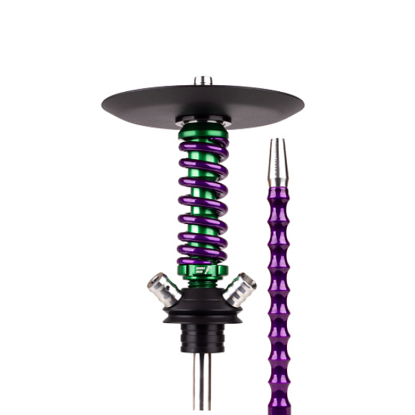 Кальян Mamay Customs Coilovers Micro Anod Green Фиолетовый Лак в Новом Уренгое