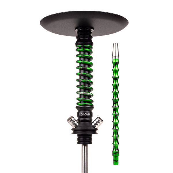 Кальян Mamay Customs Coilovers Mini Anod Черный Матовый Green Splash в Новом Уренгое