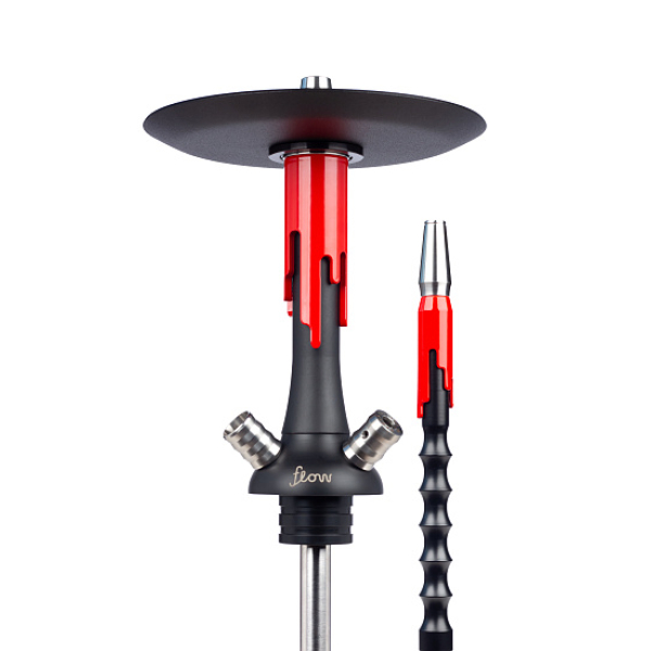 Кальян Mamay Customs Flow Черный Матовый Красный Глянец в Новом Уренгое