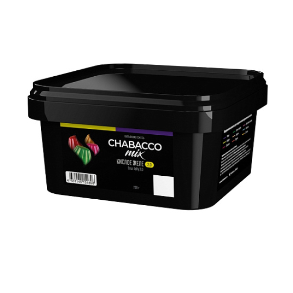 Бестабачная смесь Chabacco Mix Sour Jelly 2.0 Кислое Желе Medium 200 грамм в Новом Уренгое